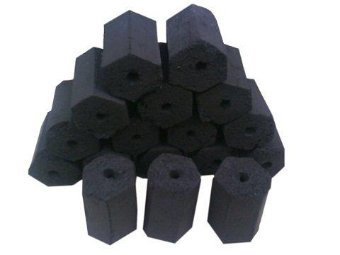 Coconut shell charcoal briquettes